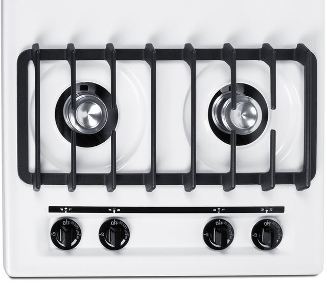 Summit® 30" White Gas Cooktop -3