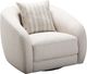 Primo™ International Barksdale Sophy Elly Almond Swivel Chair with Pillow-0
