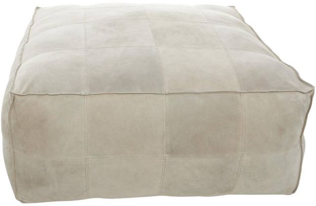 Deco Marche Gray Square Pouf-0
