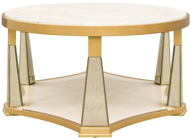 Michael Amini® Scotts Square Light Champagne Cocktail Table-2