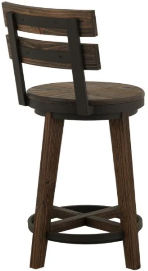 International Furniture Direct Dutton Brown Bar Stool-3
