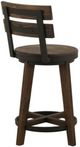 International Furniture Direct Dutton Brown Bar Stool-3