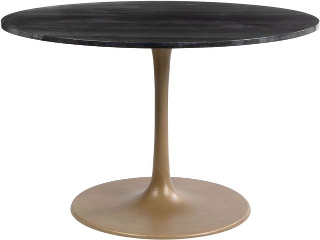 Zuo® Modern Taj Black Dining Table with Gold Base-1