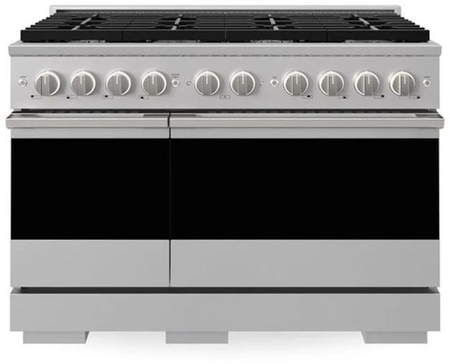 ZLINE Marino 48" Stainless Steel Pro Style Dual Fuel Range with 8 Burner Gas Cooktop-0
