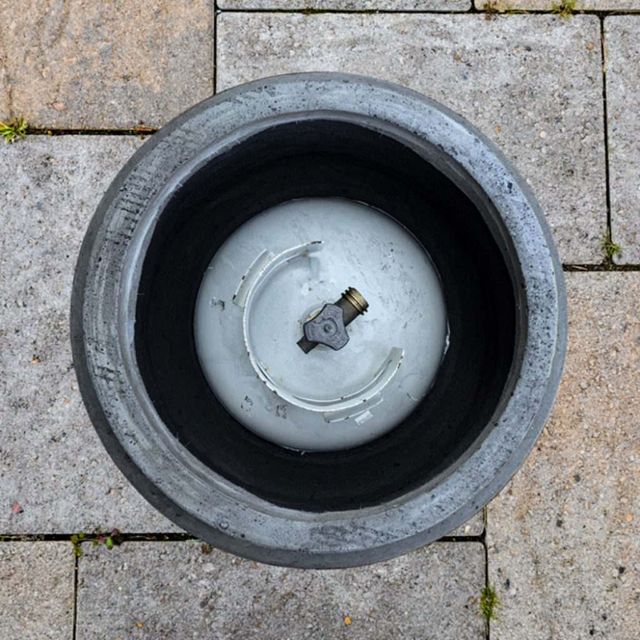 XO Handcrafted Round Propane Tank Enclosure-1
