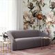 TOV Furniture Yara Pleated Grey Velvet Sofa-4