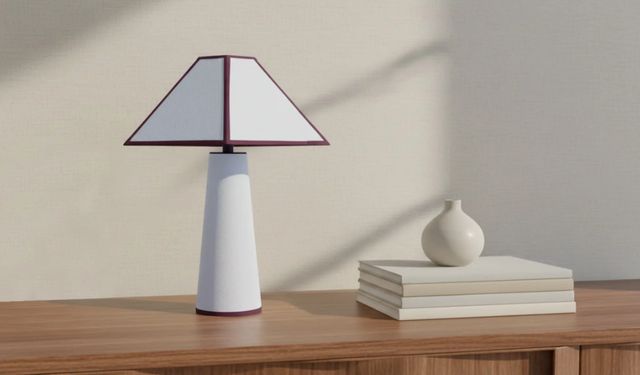 Moe's Home Collection Gigi Light Blue Table Lamp-1