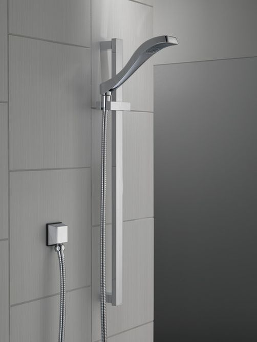 Delta Dryden® Chrome Premium Single-Setting Slide Bar Hand Shower-1