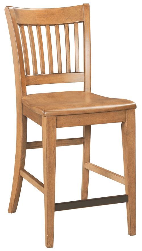 Kincaid® Kafe Cappuccino Tall Rake Back Counter Stool-1