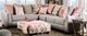 Furniture of America® Harriden 3-Piece Gray L-Shape Sectional-0