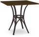 Amisco Customizable Kai Walnut Veneer Square Counter Height Table-0