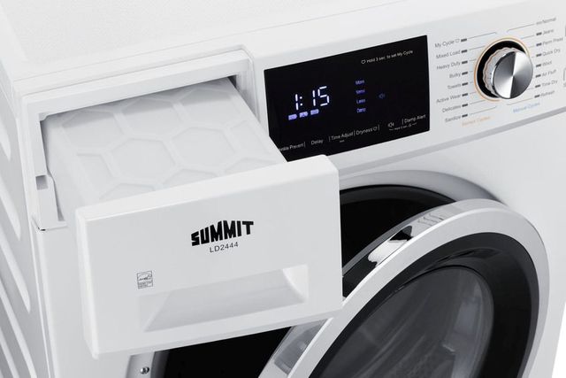 Summit® 4.4 Cu. Ft. White Front Load Ventless Electric Dryer-4