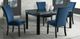 Elements International Francesca 5-Piece Black/Blue Rectangular Dining Set-0