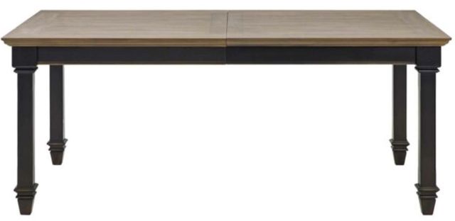 Martin Furniture Hartford Brown Extension Dining Table with Black Base-1