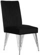 New Classic® Home Furnishings Ava Black/Chrome Dining Side Chair-0