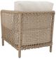 Classic Home Brisbane Natural/White Rope Outdoor Accent Chair with Cushions-4