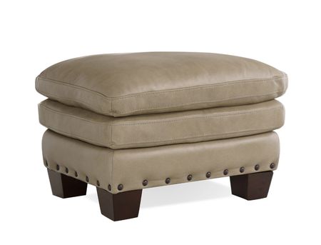 Pilot Pebble Leather Ottoman