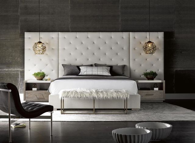 Universal Explore Home™ Brando Quartz California King Upholstered Panel Bed with Panels-1