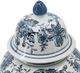A & B Home Blue/White Ginger Jar-2