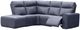 Elran Customizable Colton 5-Piece Manual Reclining Curved Sectional with Ottoman-1