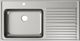 Elkay Lustertone® Classic Lustrous Satin 43" x 22" x 10" 1-Hole Single Bowl Drop-In Sink with Left Drainboard-1