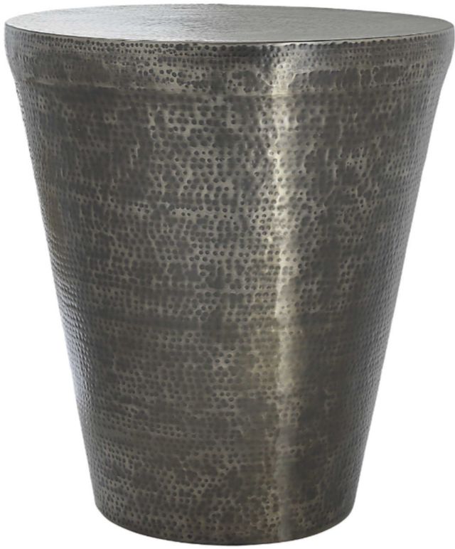 Monarch Specialties Inc. Silver Grey Iron Cone Drum Table-0