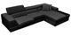 VIG Furniture Divani Casa Pella 2-Piece Black Right-Arm Facing Sofa Sectional and Chaise-2