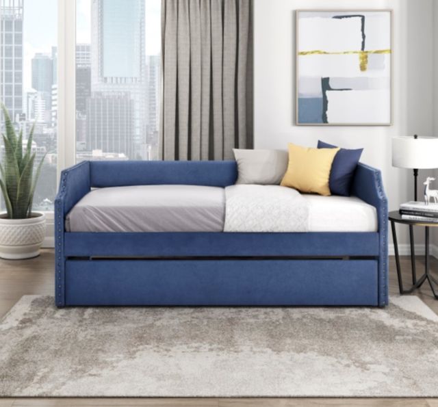 Homelegance® Shiloh Blue Youth Twin Daybed with Trundle-1