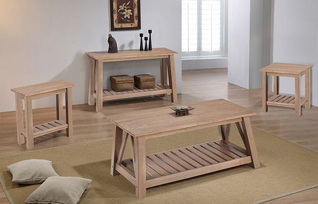 Winners Only® Riverside Burlap Coffee Table-1