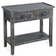 Sunny Designs™ Black Sand 2-Drawer Side Table with Shelf-0