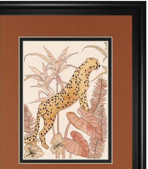 Classy Living Annie Warren Blush Cheetah II 34" Wall Art-1