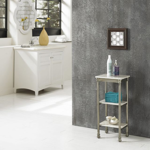 homestyles® Orleans Gray Three Tier Shelf-2
