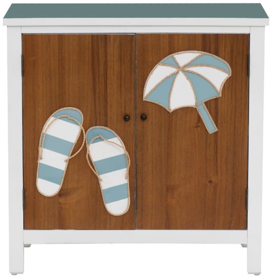 Coast2Coast Home™ Maren Blue/White Accent Cabinet-2