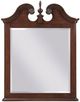 Kincaid Furniture Hadleigh Cherry Framed Vertical Pediment Mirror-0