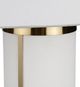 Crestview Collection Wyndham White Table Lamp with Brass Accent-2