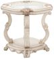 Michael Amini® Platine De Royale Champagne End Table-0