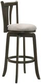 Armen Living Elle 3-Piece Dark Roast/Slip Gray Barstool Set-3