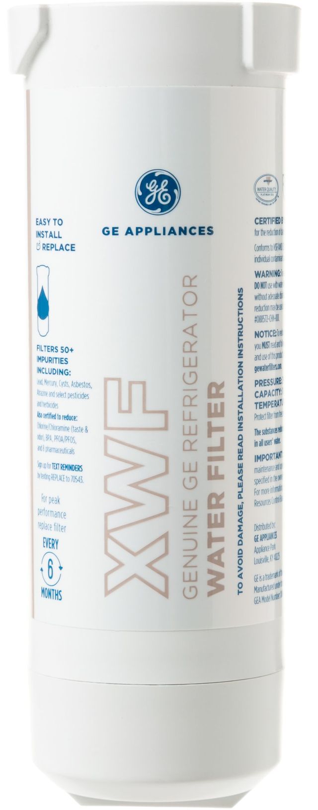 GE® White Refrigerator Water Filter-0