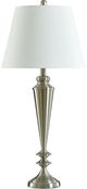 StyleCraft Brushed Steel/White Table Lamp-0