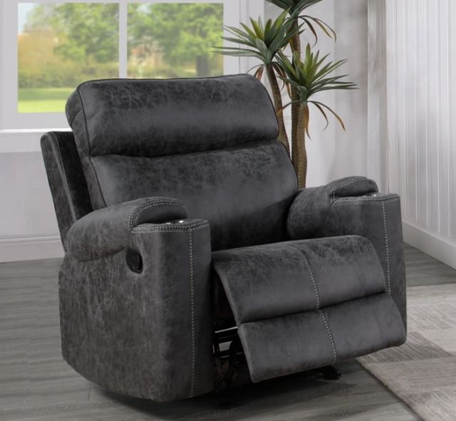 ACME Furniture Hirah Dark Gray Manual Glider Recliner-2