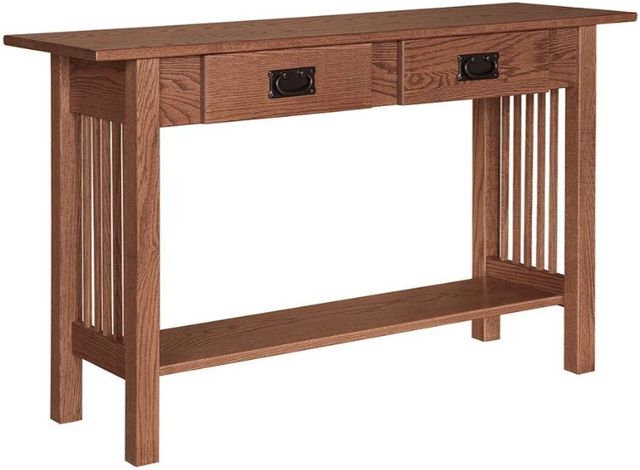 Country Classic Collection Customizable Mission 2-Drawer Sofa Table-0