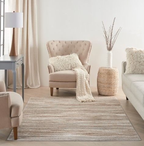 Nourison Home™ Elation Ivory Gray 5'x7' Style 2 Area Rug-1