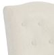Fairfield® Customizable Entree Dining Camel Short Back Armless Stack Chair with Tobacco Legs and Buttons-1
