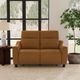 Flexsteel® Walter Honey Power Reclining Loveseat with Power Headrests-4