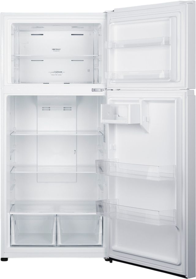 Summit® 30" 18 Cu. Ft. White Top Freezer Refrigerator-3