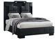 Global Furniture USA Oscar Black Queen Upholstered Panel Bed-0