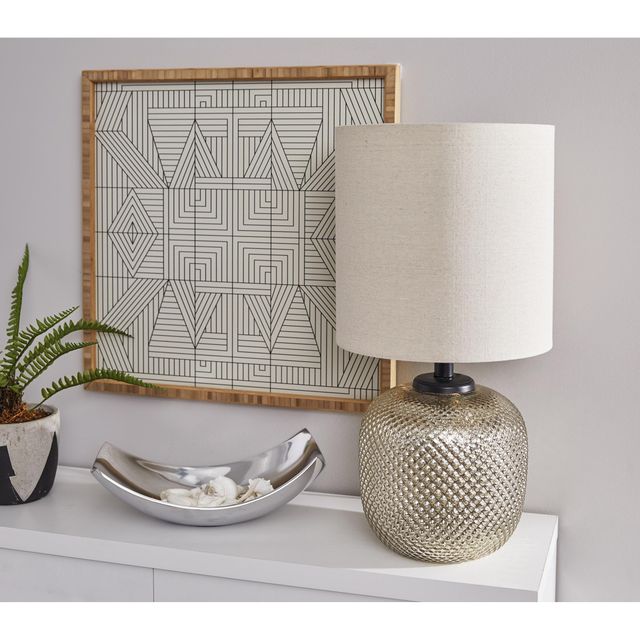 Adesso® Vivian Light Beige Table Lamp with Night Light-1