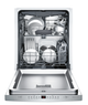 Bosch® 300 Series 24" Stainless Steel Top Control Built In Dishwasher-2