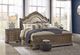 Signature Design by Ashley® Charmond 2-Piece Brown King Upholstered Sleigh Bed Set-3