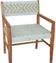 A & B Home Odara Weaving Brown Arm Chair-0